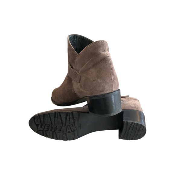 STUART WEITZMAN Brown Suede Ankle Boots - Picture 10 of 12